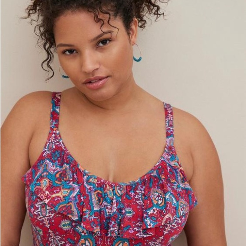 Torrid Ruffle High Low Jersey Dress - Picture 4 of 6